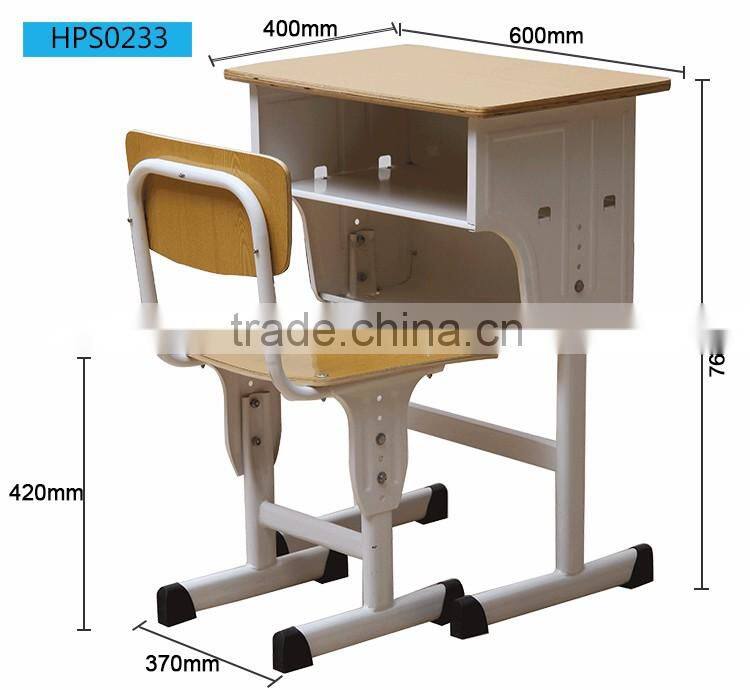 Middle School Assemble Single Study Desk and Chair