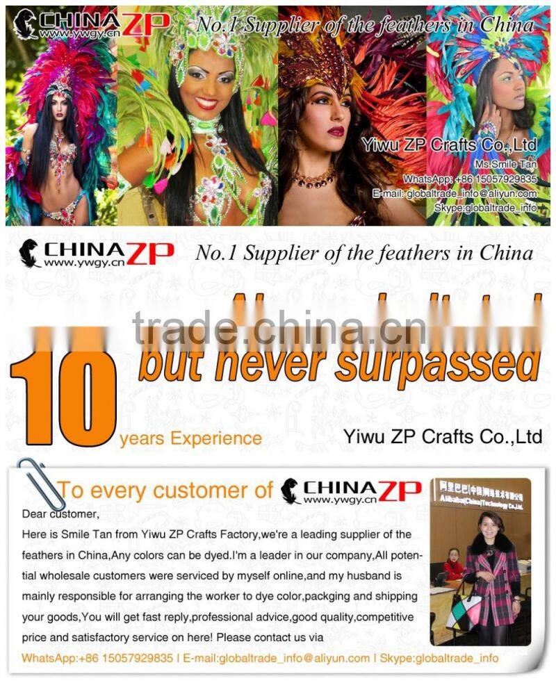 ZPDECOR Feather Hair Extension Dyed Lime Green Laced Medium Rooster Cape Feathers