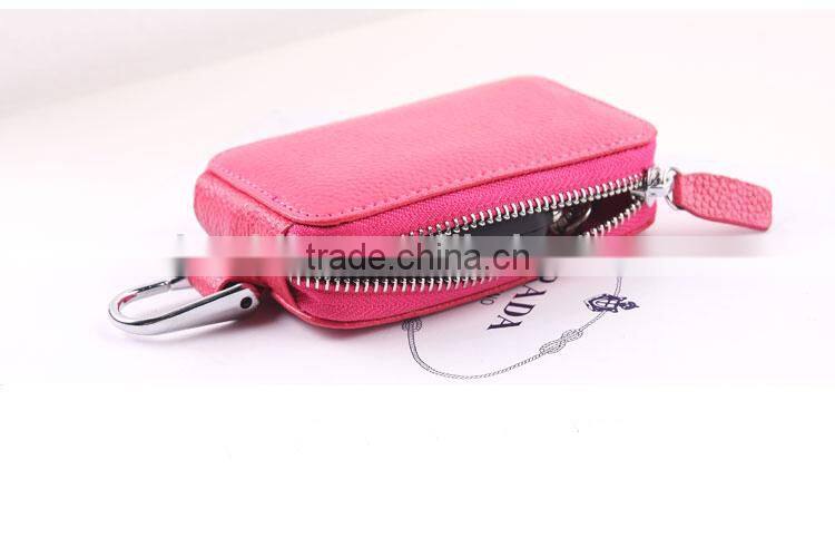 Girls leather key chain car key wallet wholesale