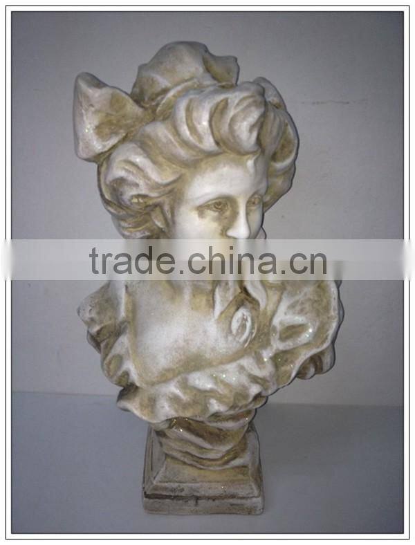 Plaster garden decoration history celebrity Female statues