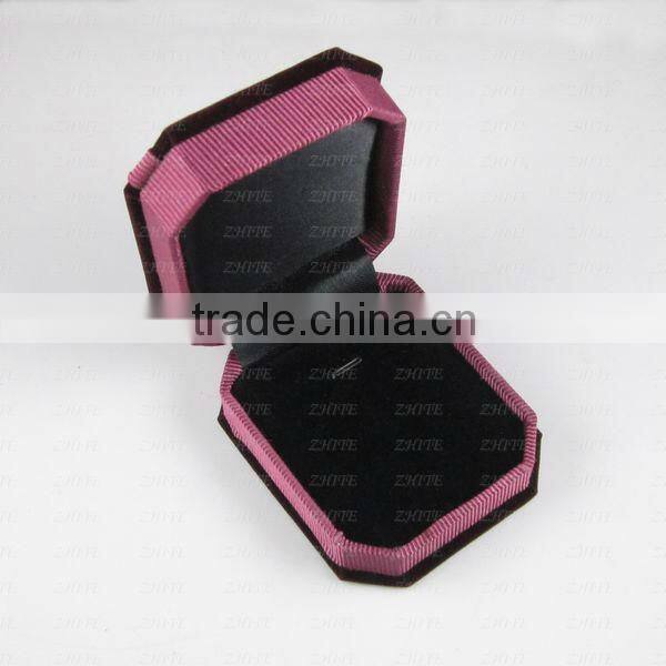 Elegant flannel fashion jewelry packing box ZTPB-0041
