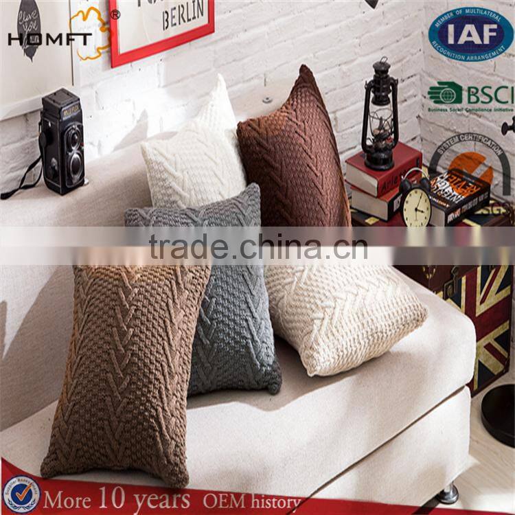 Wool Knitting Single Man Home Sofa cushion/ back pillow