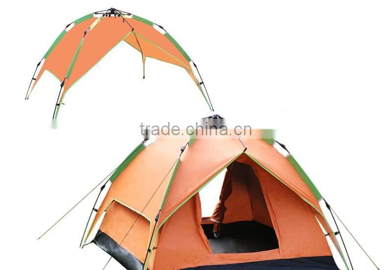 2016 new hot sale camping tent 3-4 person,automatic open tent,family tent
