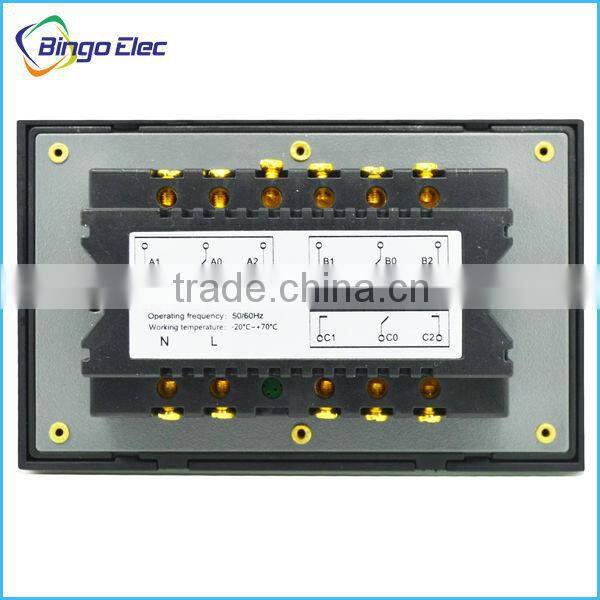 Bingo 220V/50-60HZ,two gang two way switch,touch electric light switch,US standard