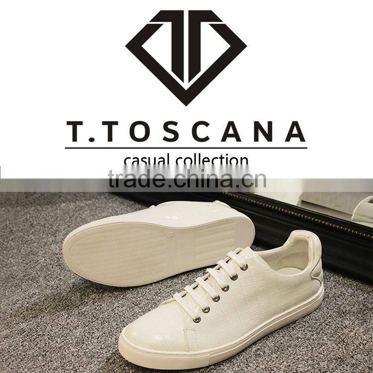 T.TOSCANA 2016 fashion black sneaker casual shoes for men have stock