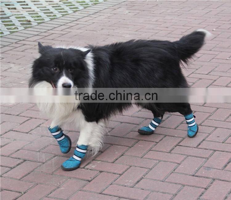 2016 JML hot selling fancy dog pet products warm snow boots waterproof nylon pet accessory