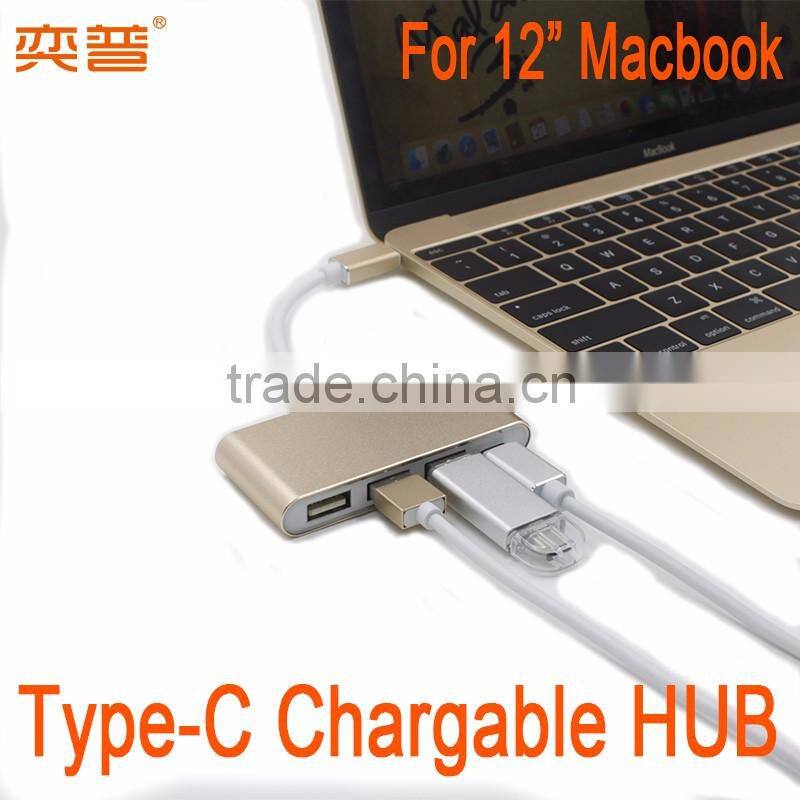 USB-C HUB PD Charge & Sync for Apple Macbook 12" Lumia 950 XL mobile