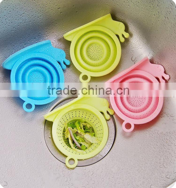 Silicone material cheap funny cartoon lovely bathroom floor drain promotional