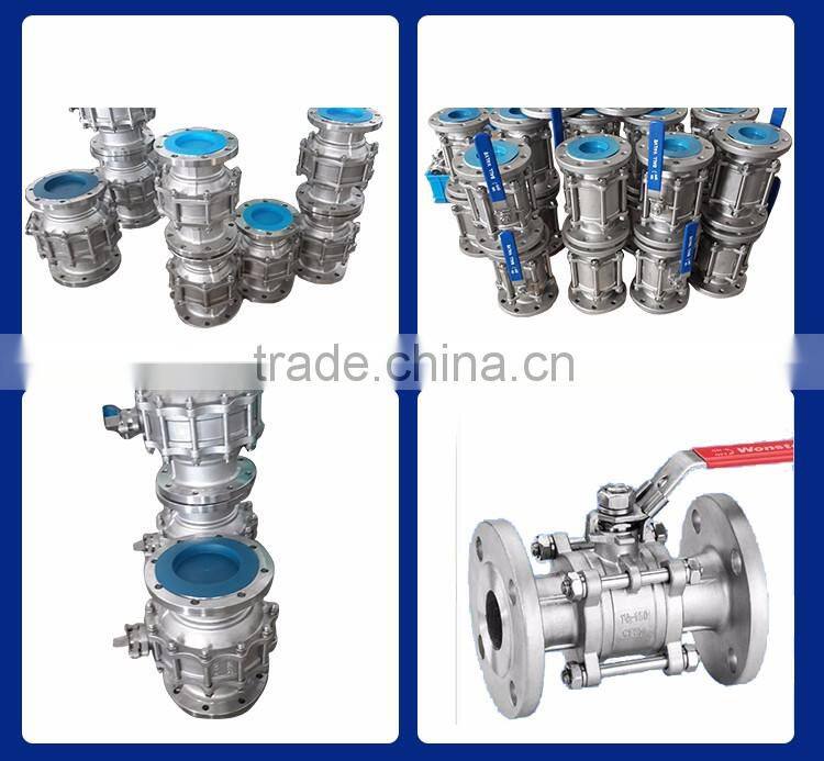 OEM Chinese factory patent electric actuator control flanged ball valve with long handle