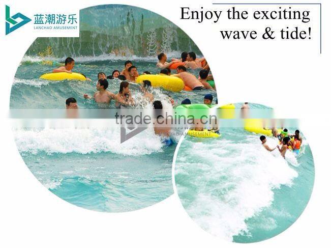 Exciting swimming pool tsunami wave pool machine water park
