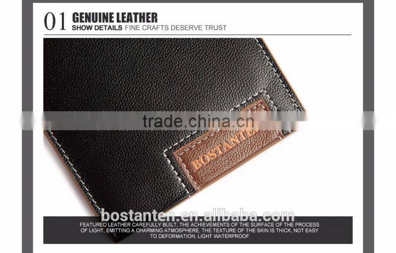 genuine leather fashion trends men wallet purses china wholesale
