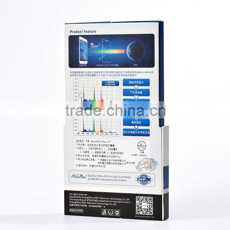 0.3MM Thickness Waterproof Anti blue ray Screen Protector for Samsung Galaxy S6