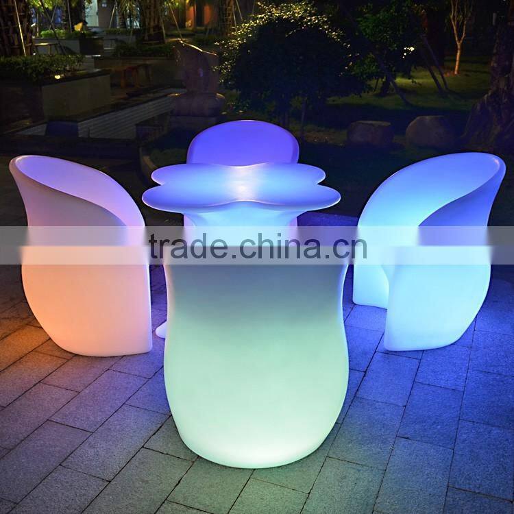 PE Material Rotational Moulding Plastic rechargeable LED light cube/LED SOFA/LED furniture