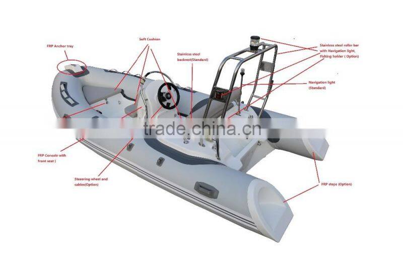 rigid inflatable boat 2.5m ~ 7.6m ( pvc or hypalon )