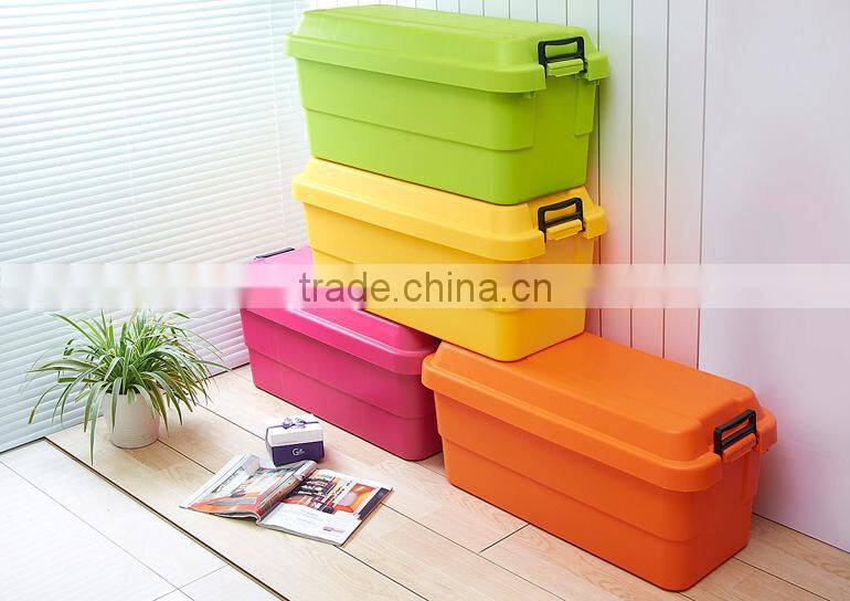 New arrival PP Eco-Friendly Folding Stocked keyway plastic storage box