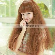 Top fashionable light brown North Korea style wig