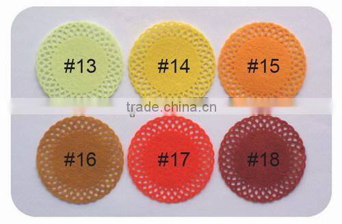 felt doily , handmade felt sticker, scrapbooking sticker, layered sticker , flower felt sticker