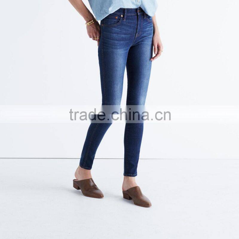 Newest Slim Leg Woman Jeans Bangladesh for Lady
