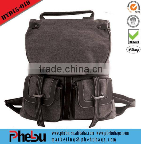 Fashion Shcool Canvas Backpack for Teens