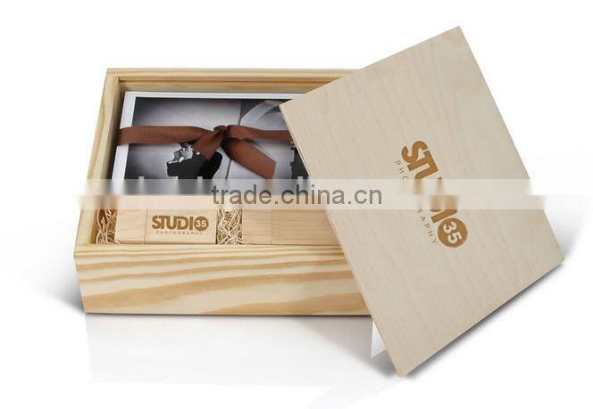 2016 best wedding gift wooden usb flash drive with box, custom natural woode usb flash drive, wholesale price usb flash 16GB