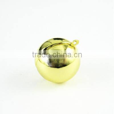 20mm round gold brass ball ball photo locket pendant charm wholesale 1116003