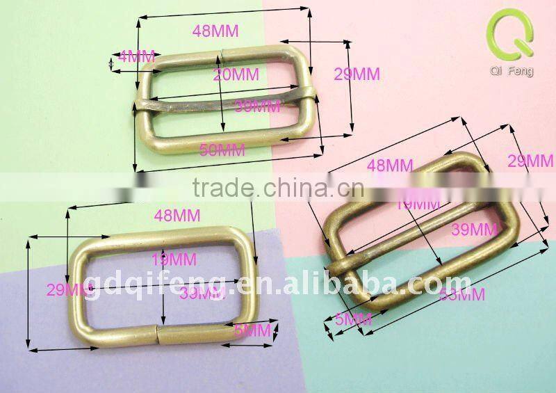 fashion accessories anti brass metal adjust belt buckle without pin for women bags 48*29mm