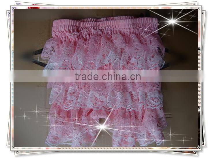 baby clothes kids ruffle shorts lace shorts wholesale baby shorts infant toddler clothes pants baby lace short pants hot pink