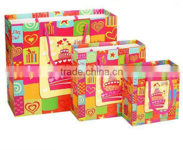 custom printed Paper Bags For Christmas Gift Packaging