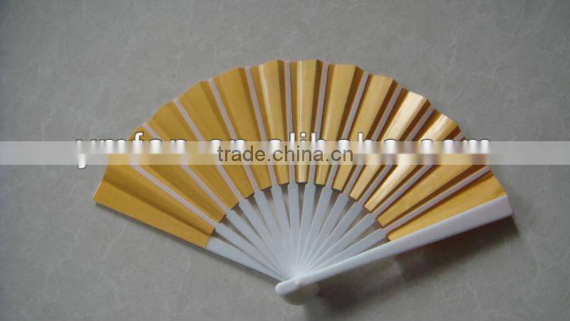 4c printed 18cm length promotion folding paper fan