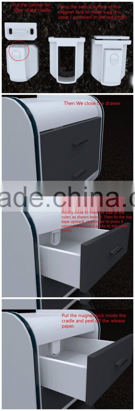 No Tool Needed child safety magnetic cabinet locks baby