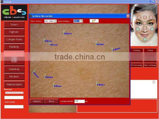 professional made in Taiwan smart skin diagnosis system desktop face analyzer