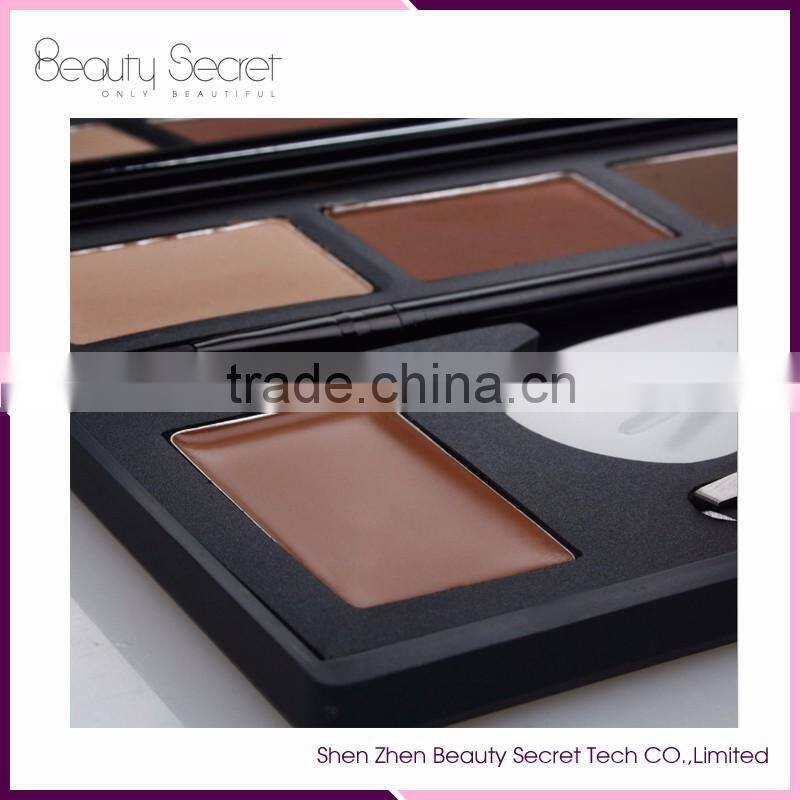 Hot Sale Private Label Eyebrow 4 color Eyebrow Kit with Eyebrow clip