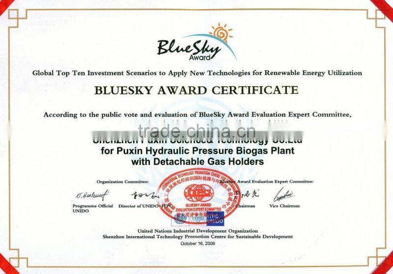 China biogas digester for waste water treatment equipment buying online in china