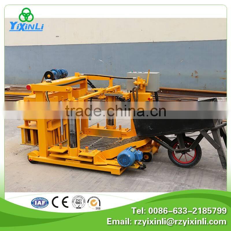 QT40-3A concrete mobile hollow block making machine