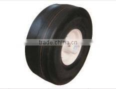4.10/3.50-4 pneumatic tubeless smooth handtruck wheel lawnmower wheel hand trolley wheel