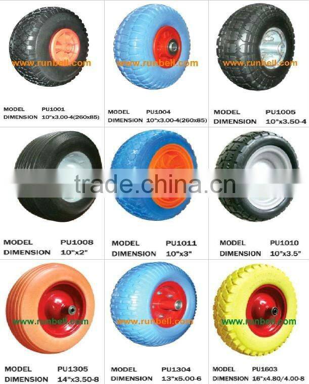 High Quality PU Foam Wheel For Beac Cart Beach Trailer