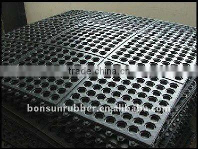 25mm thickness Interlocking O-ring Rubber mat