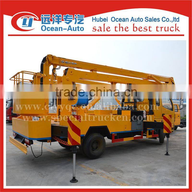 18 meters manual dongfeng aerial platform truck