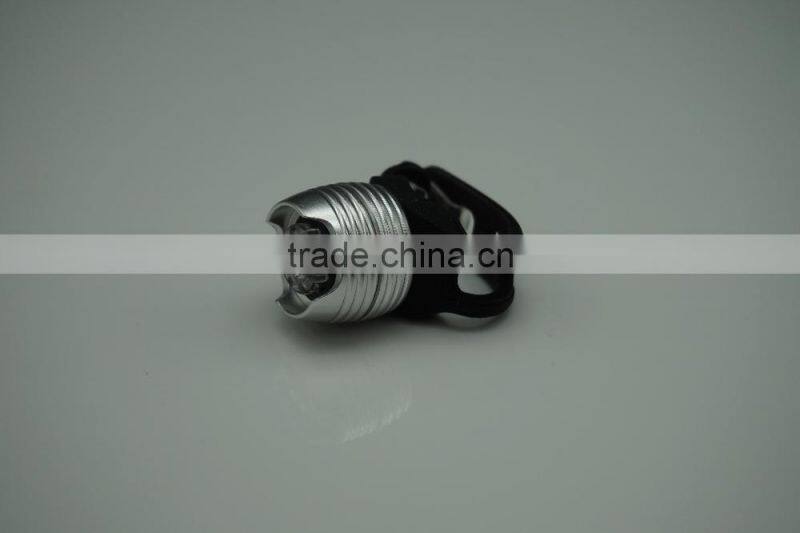 Aluminum alloy colour body of bike front light,1 super bright white LED bike light,240 degree view angle