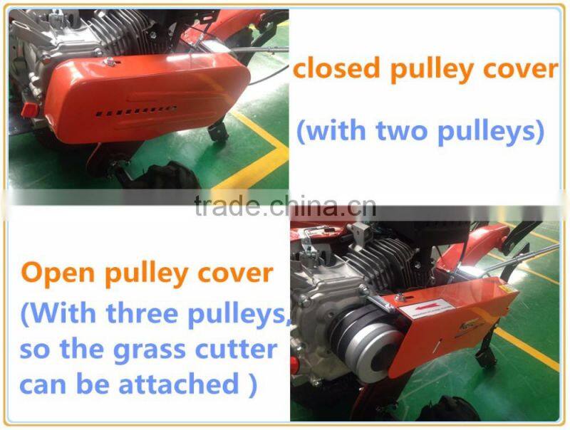 Reliable and durable Agriculture tool 6.5hp Portable hand rotavator with belt driving