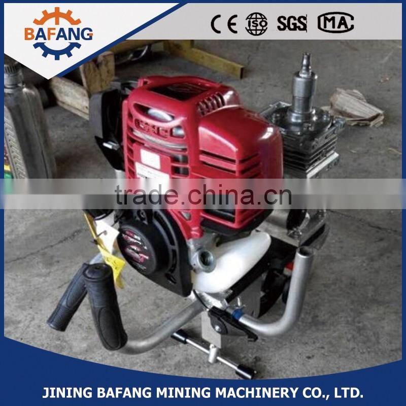 Gasoline internal combustion rail drill machine for steel railroad track