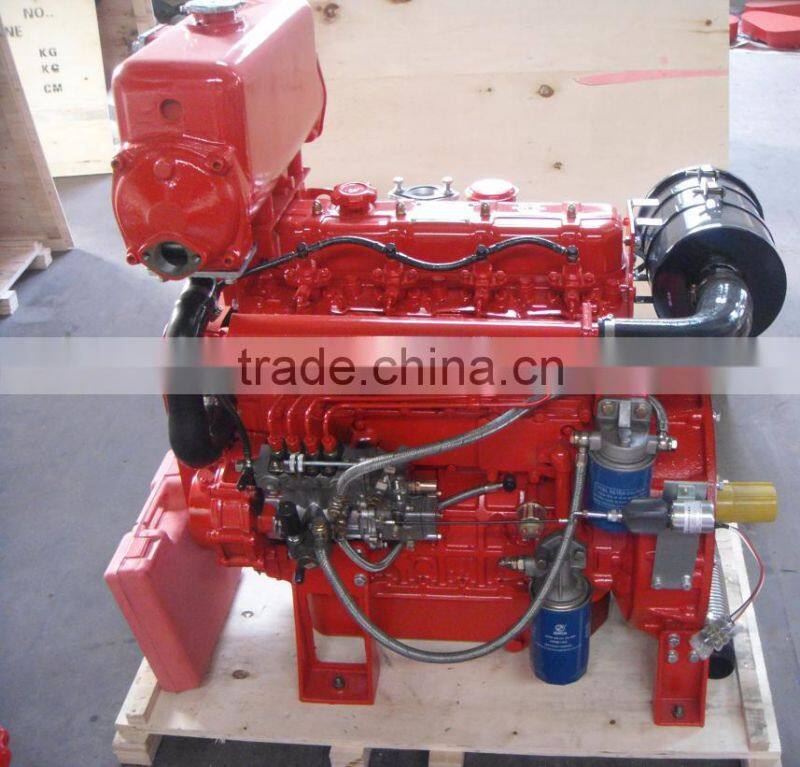 Fire fighting diesel engine with water cool or heat exchanger