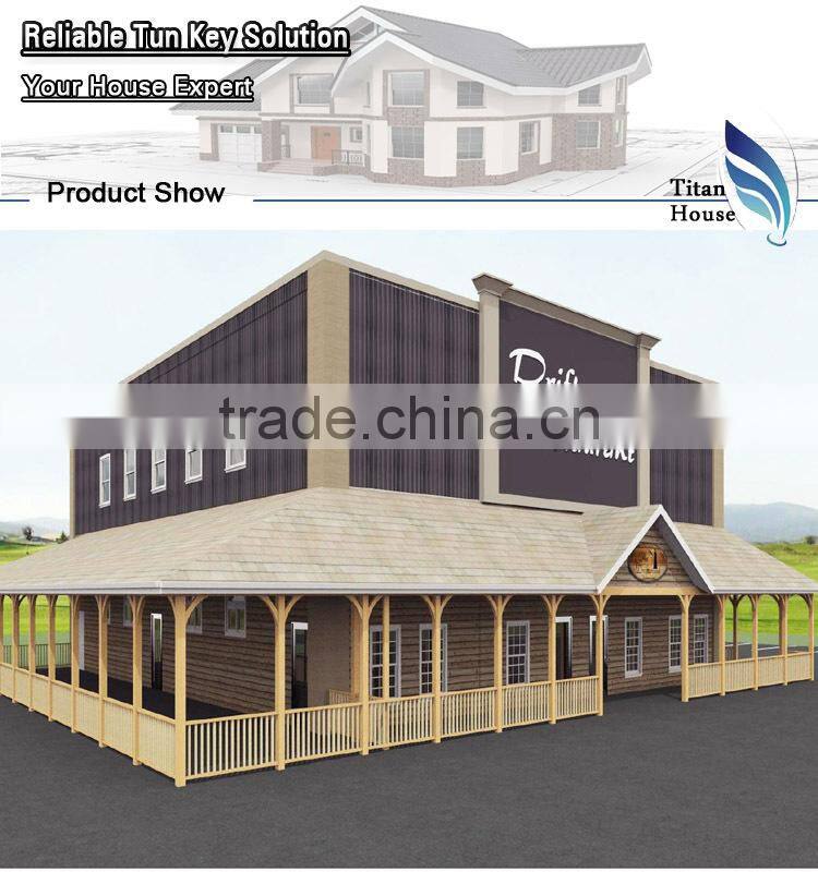 2015 Fashion Cold Formed Steel Framing Kitset Food Court for Sell