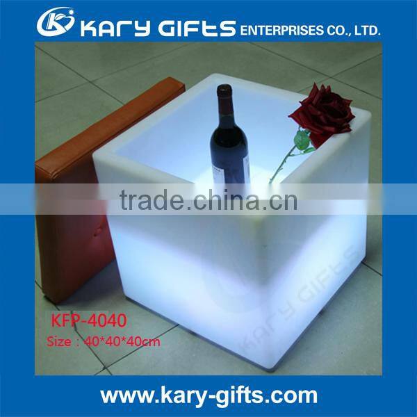 china cheapest square led ice bucket