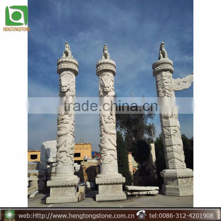 Natural Stone Roman Pillar Statue