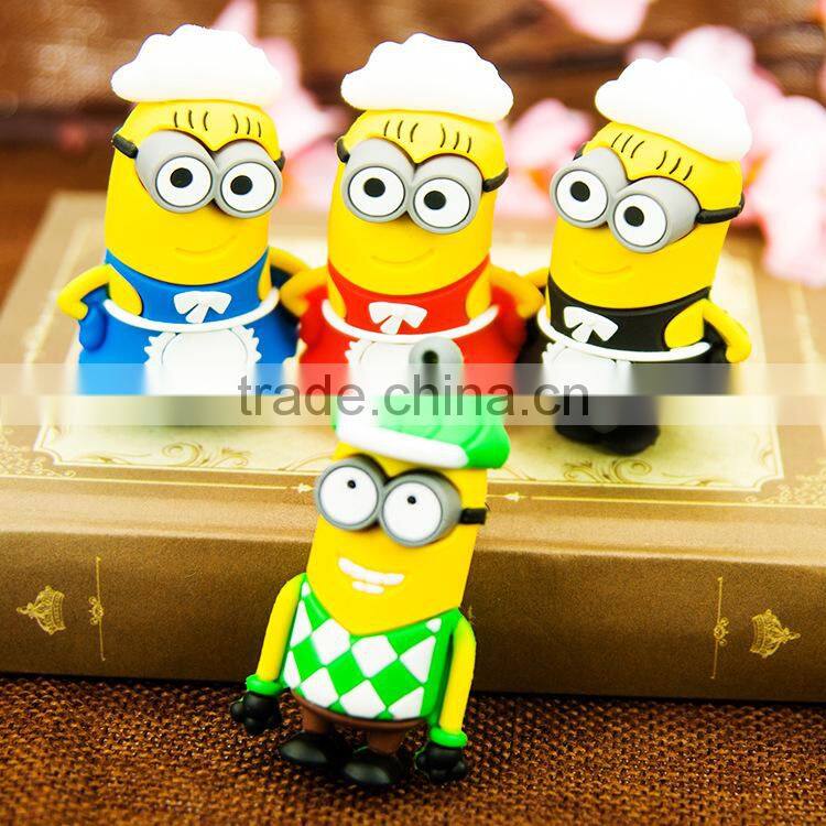 Custom creative Mr Minions Girls like mini usb memory stick
