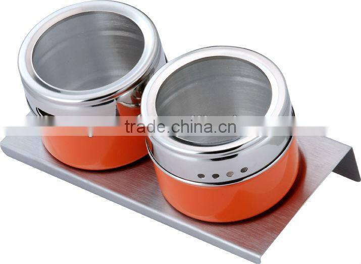 Multipurpose Storage Spice Jar Magnetic Steel Spice Jar