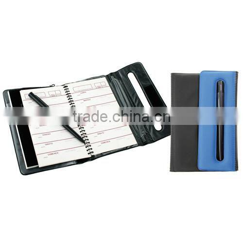 Business office organizer with pen