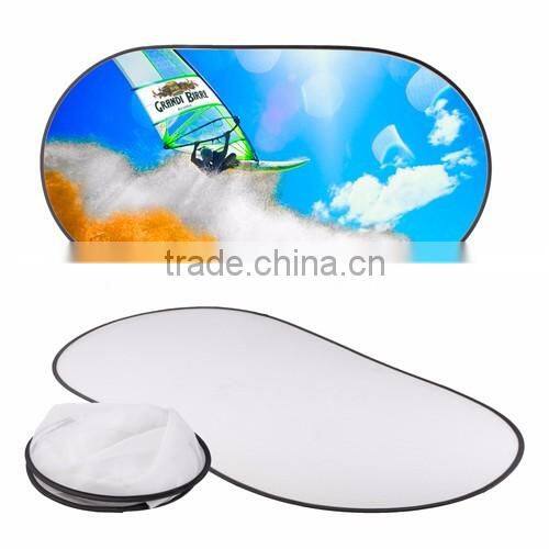 foldable white car front window sunshade