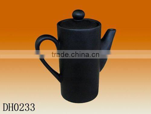 Factory direct wholesale 300ml black matt ceramic teapot